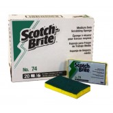 3M Scotch-Brite Green & Yellow Medium Duty Scrub Sponge No. 74